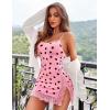 imageAvidlove Lingerie for Women Sexy Chemise Nightgown Slip Sleepwear Lace Babydoll Soft NightdressBlack Love Heart