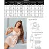 imageAvidlove Women Chemise Night Gown Lace Modal Sleepwear VNeck Full Slip Babydoll Lingerie Sexy NightgownsChampagne