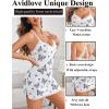 imageAvidlove Womens Nightgown Sexy Lace Sleepwear V Neck Full Slip Chemise Lingerie Cotton Night Gowns Babydoll SleepshirtBlue Butterfly