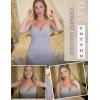 imageAvidlove Womens Nightgown Sexy Lace Sleepwear V Neck Full Slip Chemise Lingerie Cotton Night Gowns Babydoll SleepshirtLight Grey