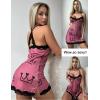 imageAvidlove Womens Nightgown Sexy Lace Sleepwear V Neck Full Slip Chemise Lingerie Cotton Night Gowns Babydoll SleepshirtPattern 11