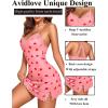 imageAvidlove Womens Nightgown Sexy Lace Sleepwear V Neck Full Slip Chemise Lingerie Cotton Night Gowns Babydoll SleepshirtPattern 14