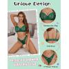 imageAvidlvoe Lingerie for Women Lace Bra and Panty Sets 2 Pieces Sexy Underwear Underwire Lingerie SetGreen