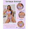 imageAvidlvoe Lingerie for Women Lace Bra and Panty Sets 2 Pieces Sexy Underwear Underwire Lingerie SetLavender
