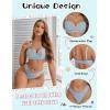 imageAvidlvoe Lingerie for Women Lace Bra and Panty Sets 2 Pieces Sexy Underwear Underwire Lingerie SetLight Blue