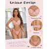 imageAvidlvoe Lingerie for Women Lace Bra and Panty Sets 2 Pieces Sexy Underwear Underwire Lingerie SetOrange Pink