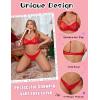 imageAvidlvoe Lingerie for Women Lace Bra and Panty Sets 2 Pieces Sexy Underwear Underwire Lingerie SetRed