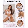 imageAvidlvoe Lingerie for Women Lace Bra and Panty Sets 2 Pieces Sexy Underwear Underwire Lingerie SetWhite