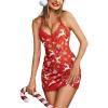 imageAvidlove Womens Nightgown Sexy Lace Sleepwear V Neck Full Slip Chemise Lingerie Cotton Night Gowns Babydoll SleepshirtChristmas