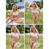 imageAvidlove Bra and Panty Set Ruffle Lingerie Set Mesh Babydoll ChemiseAwhite
