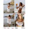imageAvidlove Bra and Panty Set Ruffle Lingerie Set Mesh Babydoll ChemiseAwhite