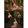 imageAvidlove Bra and Panty Set Ruffle Lingerie Set Mesh Babydoll ChemisePink