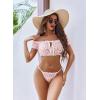 imageAvidlove Bra and Panty Set Ruffle Lingerie Set Mesh Babydoll ChemisePink Small Flower
