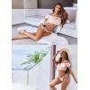 imageAvidlove Bra and Panty Set Ruffle Lingerie Set Mesh Babydoll ChemisePink Small Flower