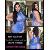 imageAvidlove Fishnet Lingerie Womens Mesh Chemise One Piece Babydoll Mini Dress Lace Sparkle Rhinestone Lingeries for WomenBlue