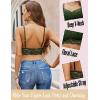 imageAvidlove Lace Bralette for Women V Neck Cami Tank Y2k Camisoles Adjustable Spaghetti Strap Crop TopArmy Green