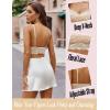 imageAvidlove Lace Bralette for Women V Neck Cami Tank Y2k Camisoles Adjustable Spaghetti Strap Crop TopBeige