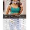 imageAvidlove Lace Bralette for Women V Neck Cami Tank Y2k Camisoles Adjustable Spaghetti Strap Crop TopCeladon Green