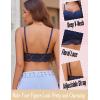 imageAvidlove Lace Bralette for Women V Neck Cami Tank Y2k Camisoles Adjustable Spaghetti Strap Crop TopNavy Blue