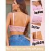 imageAvidlove Lace Bralette for Women V Neck Cami Tank Y2k Camisoles Adjustable Spaghetti Strap Crop TopPink