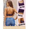 imageAvidlove Lace Bralette for Women V Neck Cami Tank Y2k Camisoles Adjustable Spaghetti Strap Crop TopPurple