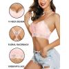 imageAvidlove Lace Bralettes for Women Padded Bralette Camisole Racerback Crop Top Floral Lace Bralettes V NeckPink