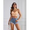 imageAvidlove Lace Bralettes for Women Padded Bralette Camisole Racerback Crop Top Floral Lace Bralettes V NeckSkin Tone