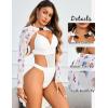 imageAvidlove Rave Outfits for Women Festival Sexy Lingerie Bodysuit Buckle Shrug Crop Top SetColorful Butterfly