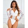 imageAvidlove Rave Outfits for Women Festival Sexy Lingerie Bodysuit Buckle Shrug Crop Top SetColorful Butterfly