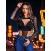 imageAvidlove Rave Outfits for Women Festival Sexy Lingerie Bodysuit Buckle Shrug Crop Top SetSparkle Star