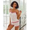 imageAvidlove Women Cami Pajama Set Modal Sleepwear Lace Trim Short PJ Set with ShortsSmall Crushed Flowers