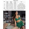 imageAvidlove Women Lingerie Set Sexy Teddy Lingerie 4 Piece Bralette and Panty with Lace SkirtGreen