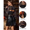 imageAvidlove Women Sexy Long Sleeve Mesh Crop Top Solid Cover Up with Spaghetti Strap Cami Top 2 Pieces Clubwear with Thumb HolesBat Print