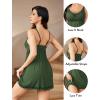 imageAvidlove Women Sexy Sleepwear Lace Chemise Nightgown Full Slip Babydoll SleepwearArmy Green