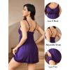 imageAvidlove Women Sexy Sleepwear Lace Chemise Nightgown Full Slip Babydoll SleepwearDeep Purple