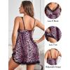 imageAvidlove Women Sexy Sleepwear Lace Chemise Nightgown Full Slip Babydoll SleepwearPurple Leopard