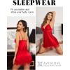 imageAvidlove WomenS Nightgowns Sexy Lace Night Gown Satin VNeck Chemise Plus Size Sikly NightgownsLight Red