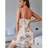 imageAvidlove WomenS Nightgowns Sexy Lace Night Gown Satin VNeck Chemise Plus Size Sikly NightgownsWhite Pink Yellow