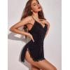 imageAvidlove Womens Lingerie Nightgowns for Women Soft Sexy Ruched Babydoll LingerieBlack