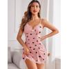 imageAvidlove Womens Lingerie Nightgowns for Women Soft Sexy Ruched Babydoll LingeriePink Love