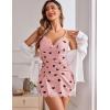 imageAvidlove Womens Lingerie Nightgowns for Women Soft Sexy Ruched Babydoll LingeriePink Love