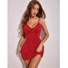 imageAvidlove Womens Lingerie Nightgowns for Women Soft Sexy Ruched Babydoll LingerieRed