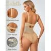 imageAvidlove Bodysuit for Women Sexy Lace Top One Piece Lingerie V Neck Mesh Tops Going Out Cami Naughty Push Up Body Suit SXXLBeige