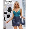 imageAvidlove Bodysuit for Women Sexy Lace Top One Piece Lingerie V Neck Mesh Tops Going Out Cami Naughty Push Up Body Suit SXXLBlue Green