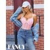 imageAvidlove Bodysuit for Women Sexy Lace Top One Piece Lingerie V Neck Mesh Tops Going Out Cami Naughty Push Up Body Suit SXXLPink