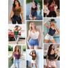 imageAvidlove Bodysuit for Women Sexy Lace Top One Piece Lingerie V Neck Mesh Tops Going Out Cami Naughty Push Up Body Suit SXXLPink