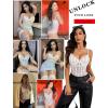 imageAvidlove Bodysuit for Women Sexy Lace Top One Piece Lingerie V Neck Mesh Tops Going Out Cami Naughty Push Up Body Suit SXXLWhite