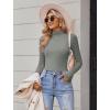 imageAvidlove Bodysuits for Women High Neck Long Sleeve Body Suits Snap Closure Double Lined Mock Neck Bodysuit SoftDark Grey