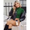 imageAvidlove Bodysuits for Women High Neck Long Sleeve Body Suits Snap Closure Double Lined Mock Neck Bodysuit SoftGreen