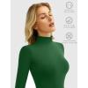imageAvidlove Bodysuits for Women High Neck Long Sleeve Body Suits Snap Closure Double Lined Mock Neck Bodysuit SoftGreen